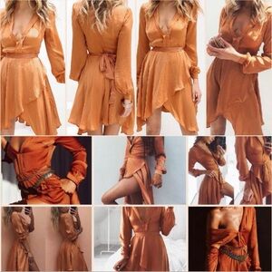 Sabo Luxe Rust Tango Dress